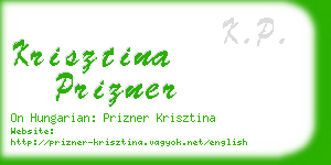 krisztina prizner business card
